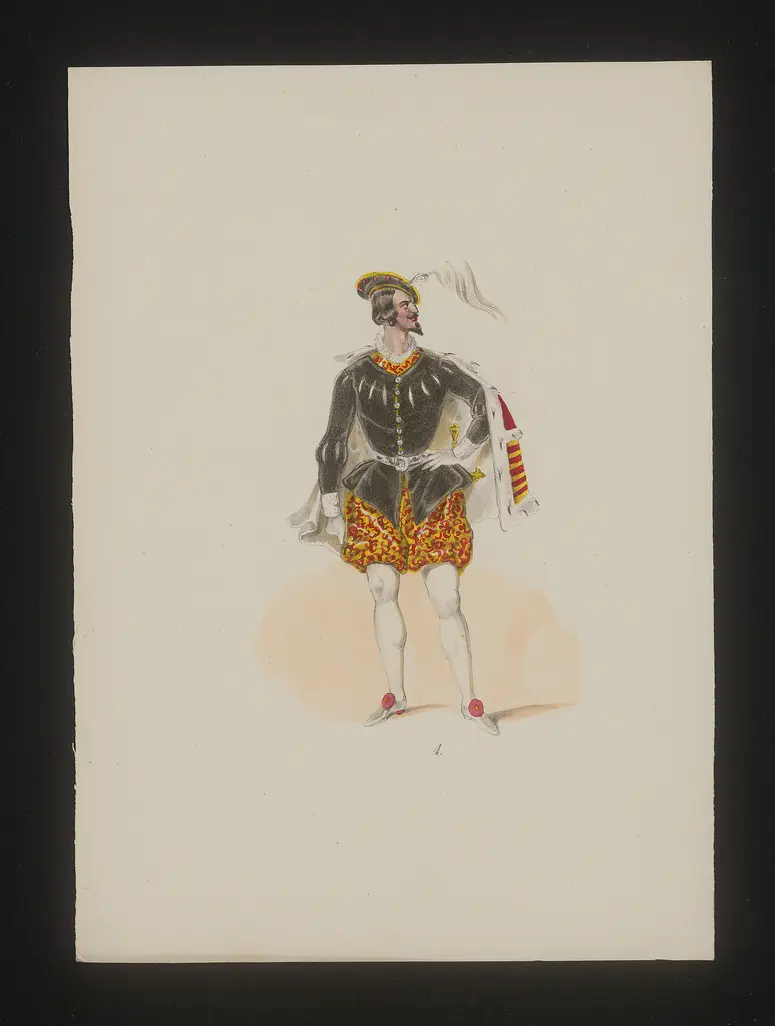 Ring und Maske, Titel der Serie: Neue Costume-Sammlung verschiedener Zeiten und Nationen