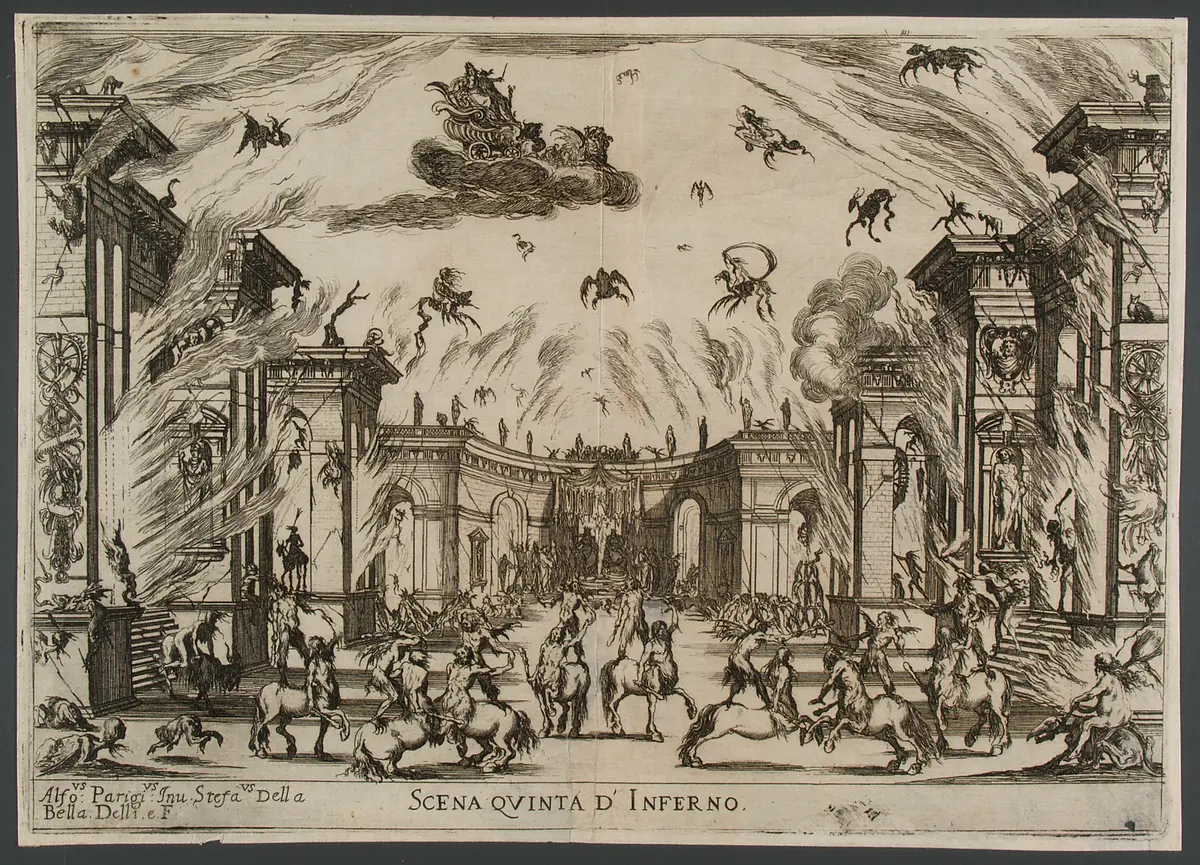 Le nozze degli dei, Titel in Vorlageform: Le nozze degli dei. Favola Dell Ab' Gio. Carlo Coppola Rappresentata in Musica in Firenze nelle reali nozze de serenis.mi Gran Duchi di Toschana Ferdinando II. e Vittoria Principessa d'Urbino