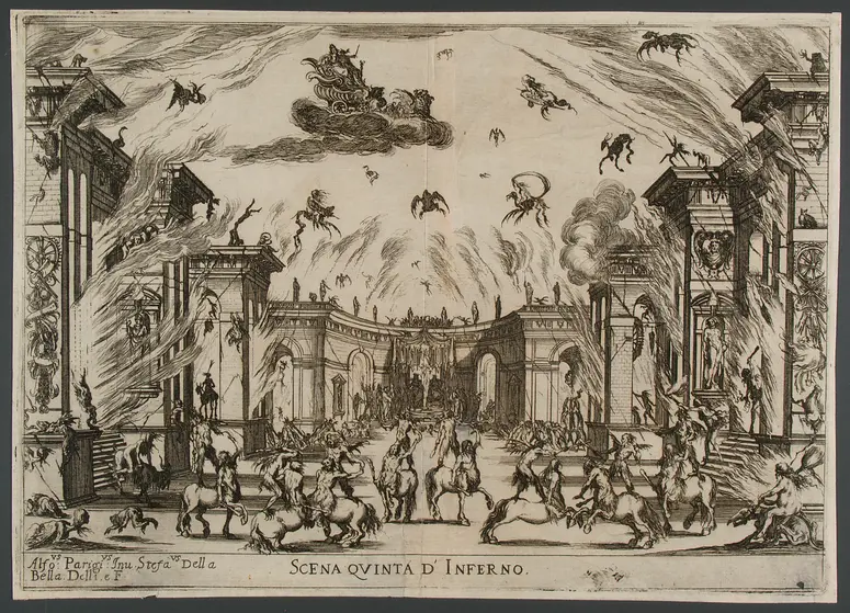 Le nozze degli dei, Titel in Vorlageform: Le nozze degli dei. Favola Dell Ab' Gio. Carlo Coppola Rappresentata in Musica in Firenze nelle reali nozze de serenis.mi Gran Duchi di Toschana Ferdinando II. e Vittoria Principessa d'Urbino
