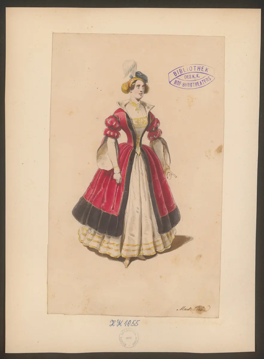 Moritz von Sachsen, Titel der Serie: Figurinen des k.k. Hof-Burgtheaters