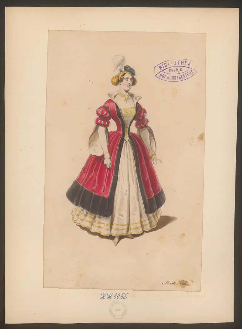 Moritz von Sachsen, Titel der Serie: Figurinen des k.k. Hof-Burgtheaters