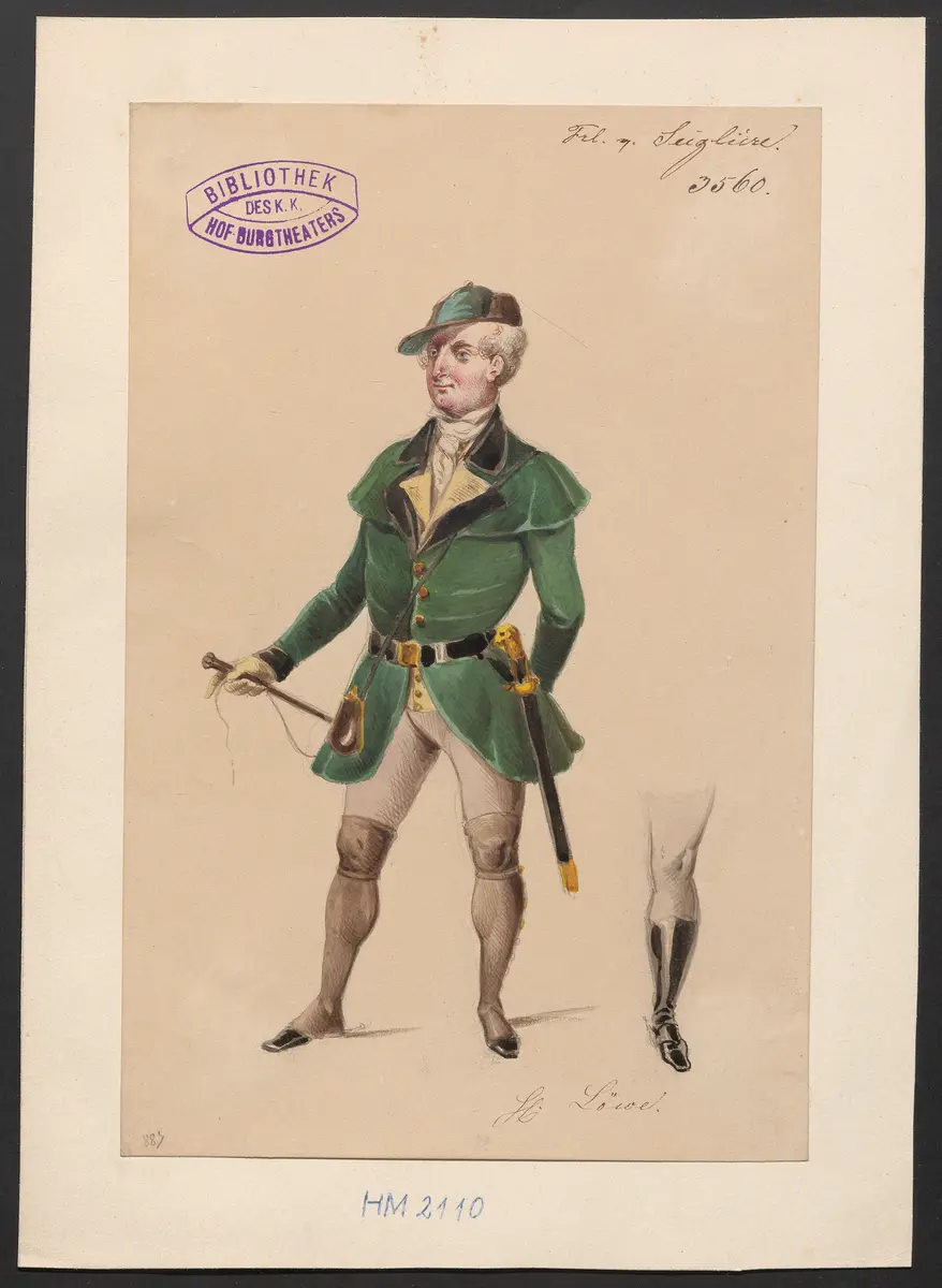 Das Fräulein von Seiglière, Suchtitel: Das Fräulein von Seigliere, Originaltitel: Mademoiselle de La Seiglière, Titel der Serie: Figurinen des k.k. Hof-Burgtheaters