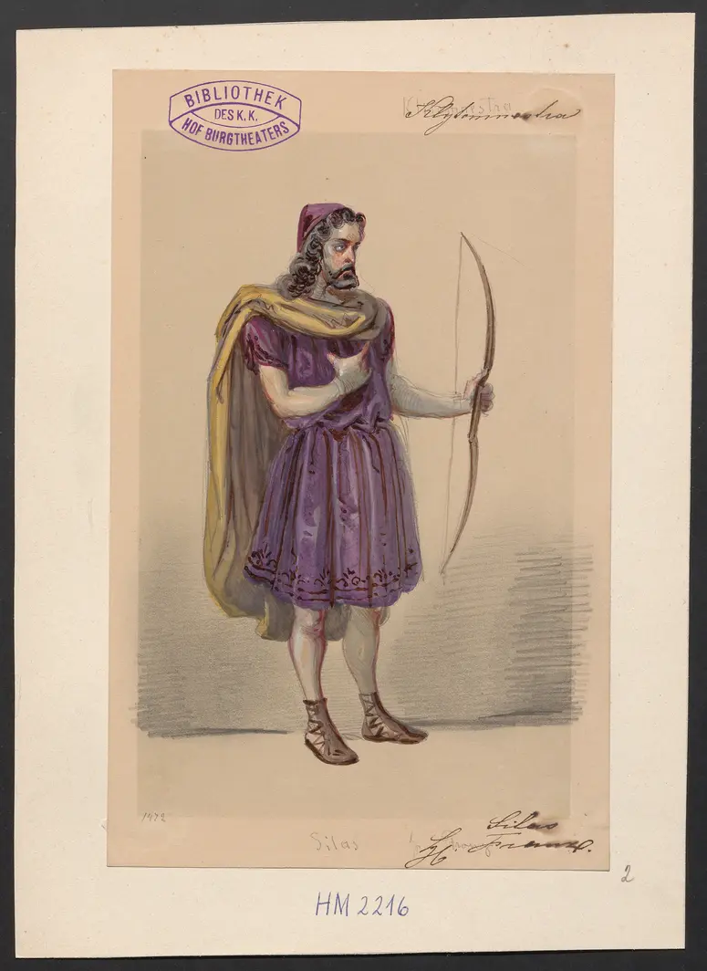 Klytämnestra, Titel der Serie: Figurinen des k.k. Hof-Burgtheaters