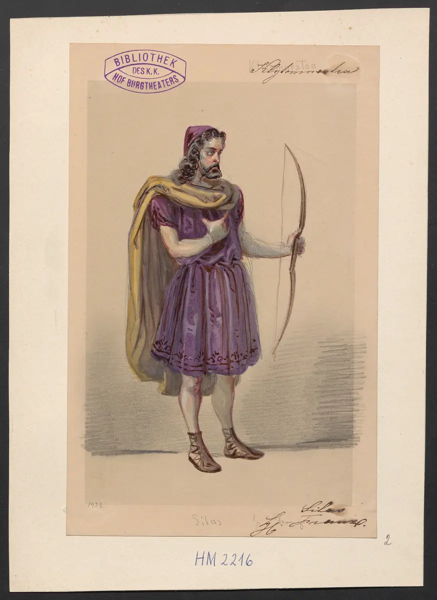 Klytämnestra, Titel der Serie: Figurinen des k.k. Hof-Burgtheaters