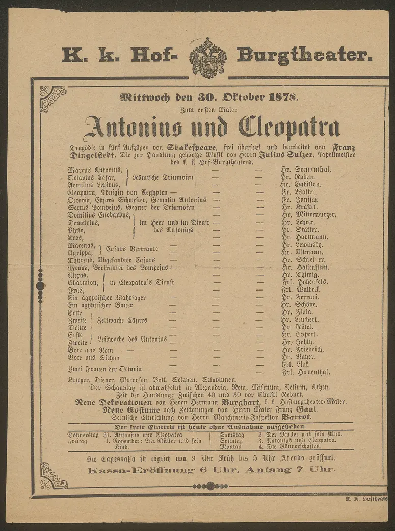 Antonius und Cleopatra