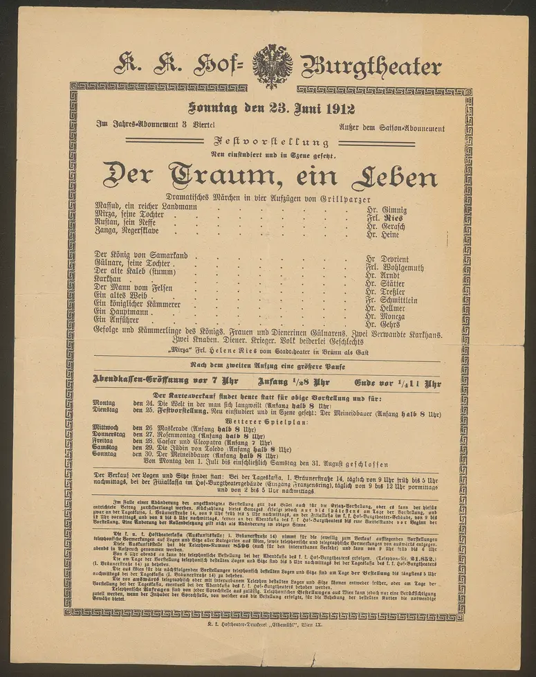 Der Traum ein Leben