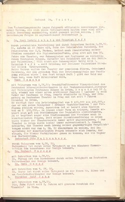 Protokolle der Ausschusssitzungen des Vereines des Deutschen Volkstheaters in Wien