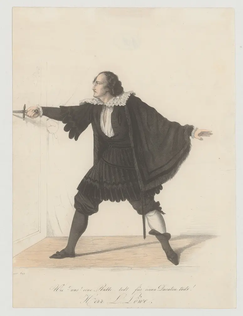 Ludwig Löwe, Verweis auf Stücktitel: Hamlet