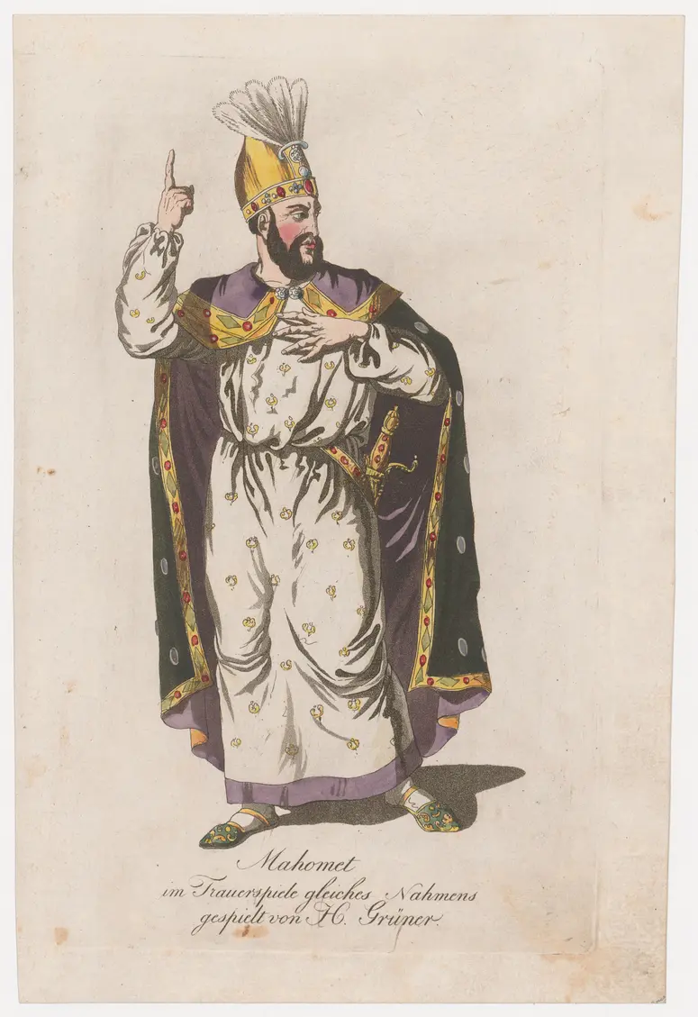 Karl Franz Grüner, Verweis auf Stücktitel: Mahomet