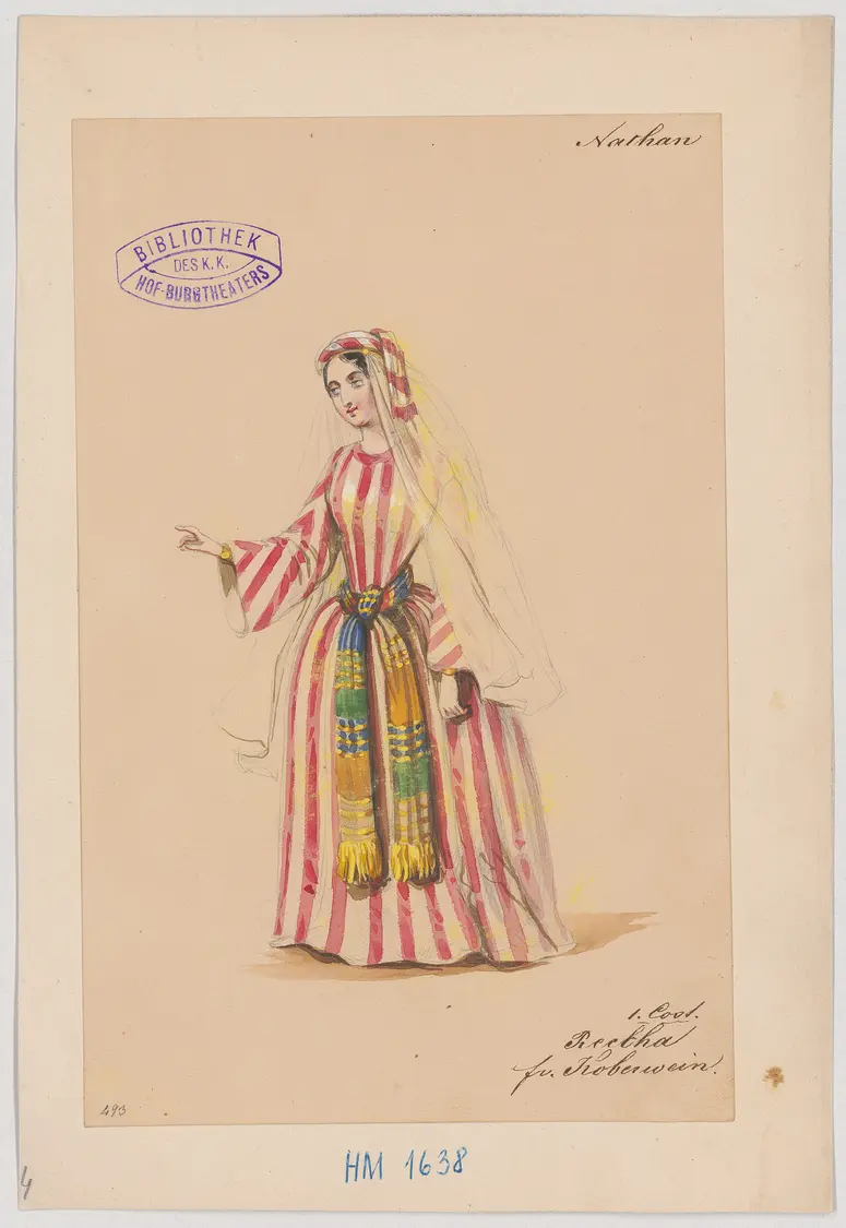 Nathan der Weise, Titel der Serie: Figurinen des k.k. Hof-Burgtheaters