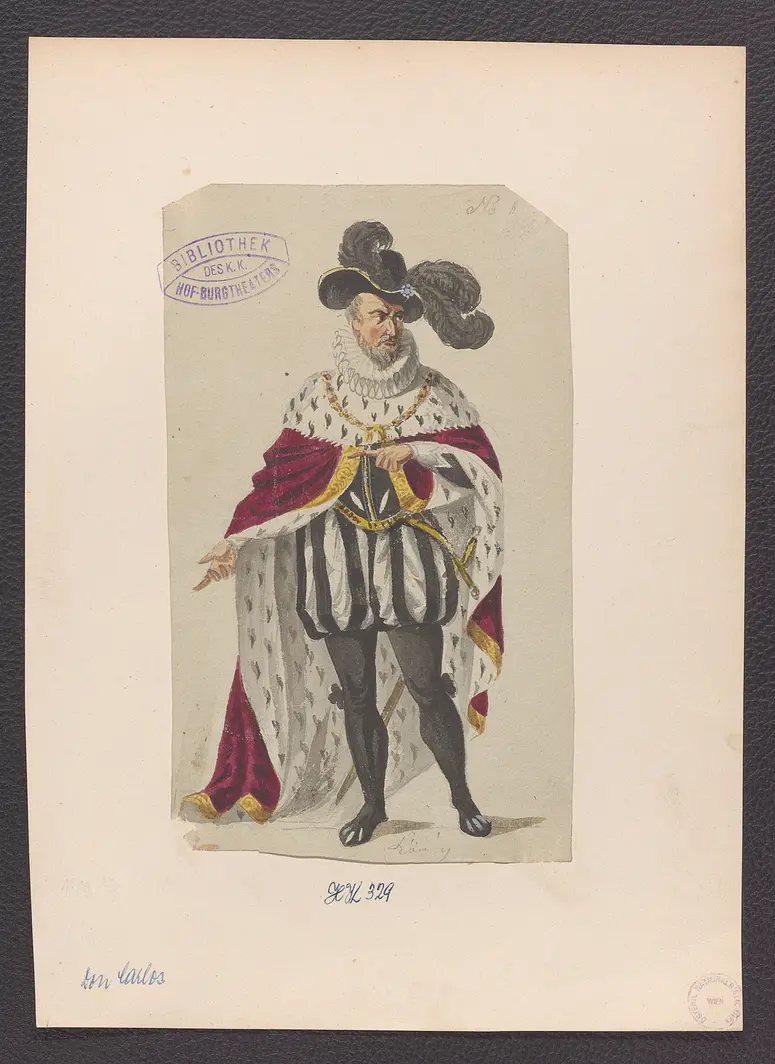 Don Carlos, Infant von Spanien, Originaltitel: Don Karlos, Infant von Spanien, Titel der Serie: Figurinen des k.k. Hof-Burgtheaters