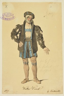 Wilhelm Tell, Titel der Serie: Figurinen des k.k. Hof-Burgtheaters