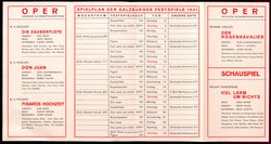 Salzburger Festspiele 1941, Verweis auf Stücktitel: Die Zauberflöte, Verweis auf Stücktitel: Don Juan, Verweis auf Stücktitel: Figaros Hochzeit, Verweis auf Stücktitel: Der Rosenkavalier, Verweis auf Stücktitel: Viel Lärm um nichts