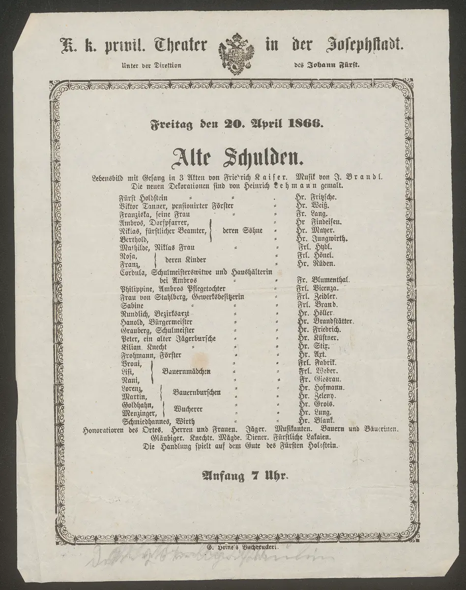 Alte Schulden
