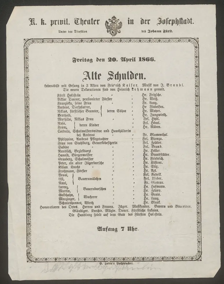 Alte Schulden