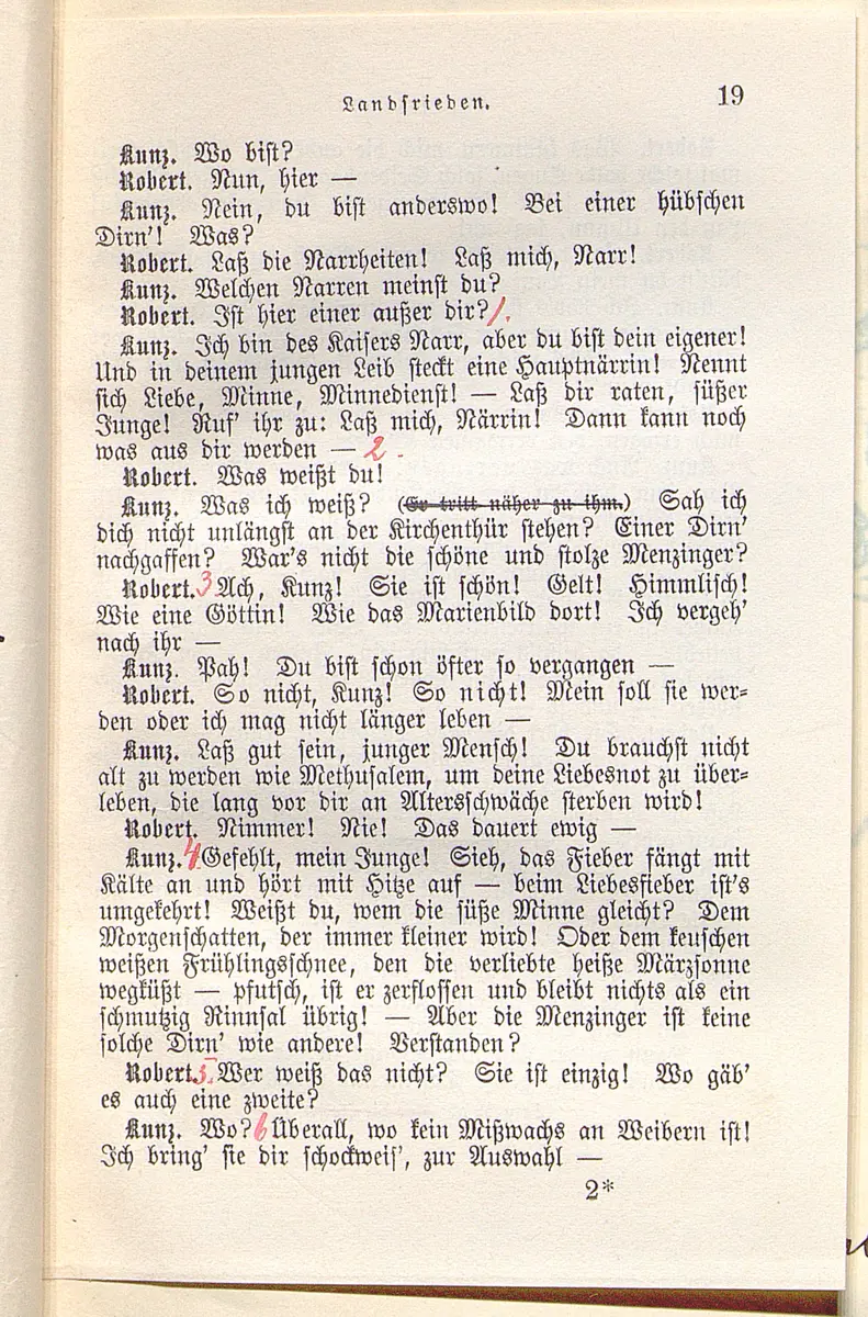 Landfrieden. Deutsche Komödie in drei Aufzügen