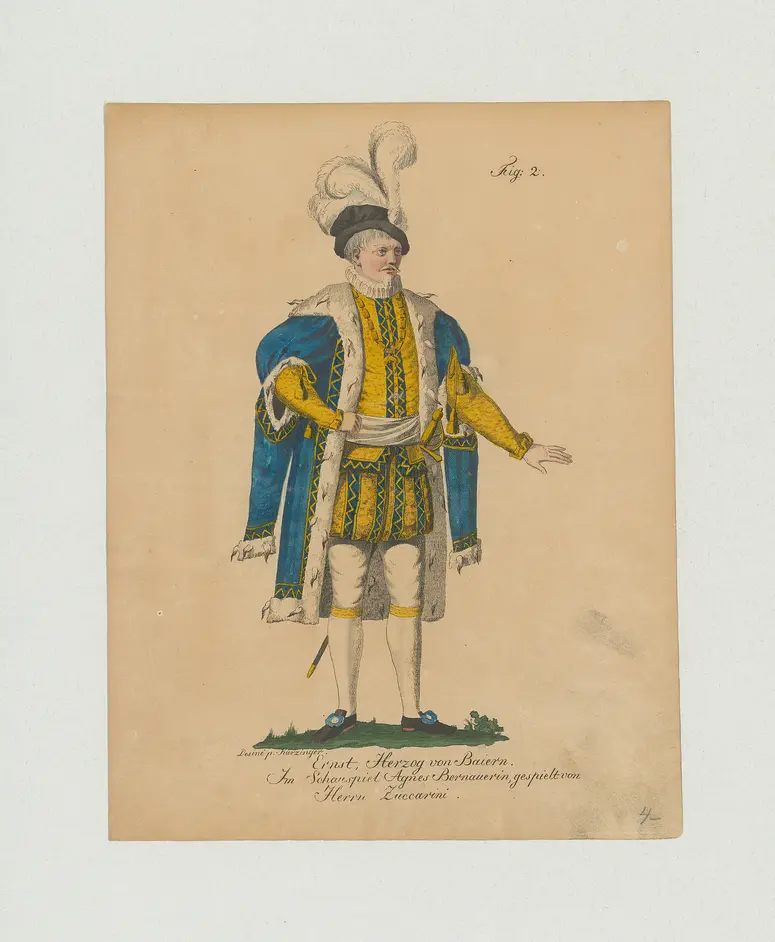 Franz Anton Zuccarini, Name der Zeitschrift: Münchner Theater-Journal, Verweis auf Stücktitel: Agnes Bernauerin