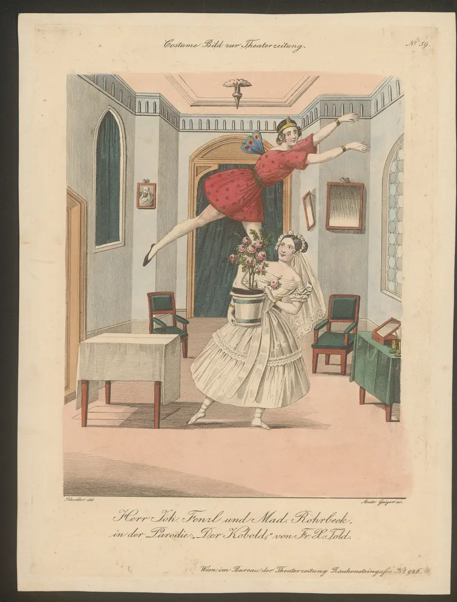 Der Kobold, Titel der Serie: Costume-Bild, Name der Zeitschrift: Wiener Theaterzeitung