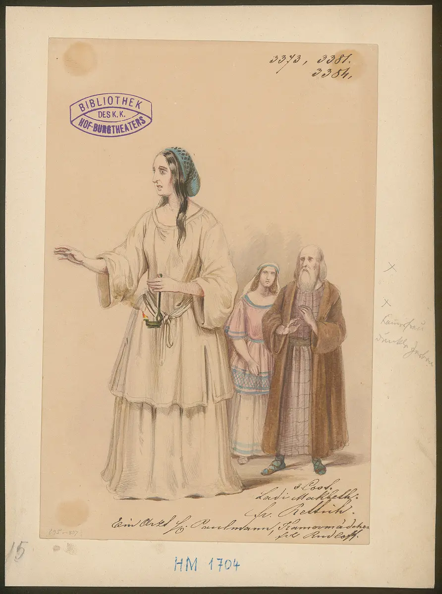 Macbeth, Titel der Serie: Figurinen des k.k. Hof-Burgtheaters