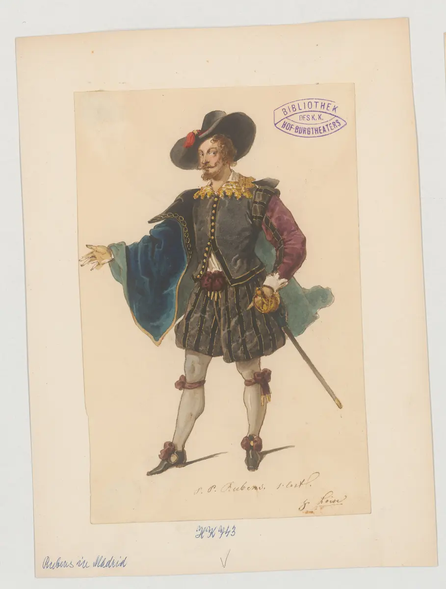 Rubens in Madrid, Titel der Serie: Figurinen des k.k. Hof-Burgtheaters