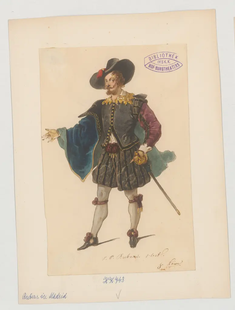 Rubens in Madrid, Titel der Serie: Figurinen des k.k. Hof-Burgtheaters