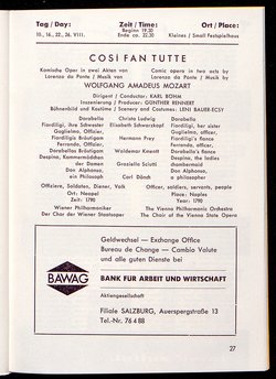 Salzburger Festspiele 1964, Titel in Vorlageform: Salzburgo Festival 1964, Verweis auf Stücktitel: Cosi fan tutte, Verweis auf Stücktitel: Figaros Hochzeit, Verweis auf Stücktitel: Lucio Silla, Verweis auf Stücktitel: Die Zauberflöte, Verweis auf Stücktitel: Ariadne auf Naxos, Verweis auf Stücktitel: Elektra, Verweis auf Stücktitel: Der Rosenkavalier, Verweis auf Stücktitel: Macbeth, Verweis auf Stücktitel: Jedermann, Verweis auf Stücktitel: Faust, Verweis auf Stücktitel: Die lustigen Weiber von Windsor