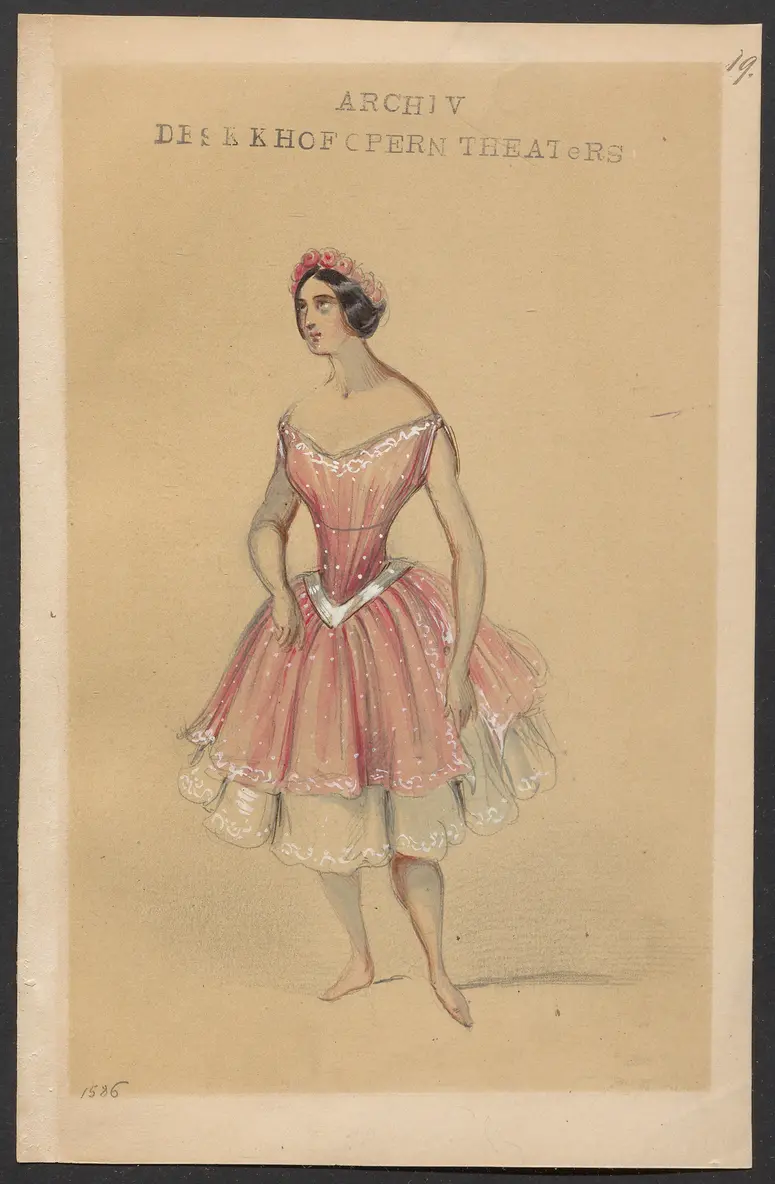 Méline, oder Die Nymphe des Tales, Suchtitel: Meline, oder Die Nymphe des Tales, Titel der Serie: Figurinen des k.k. Hofoperntheaters