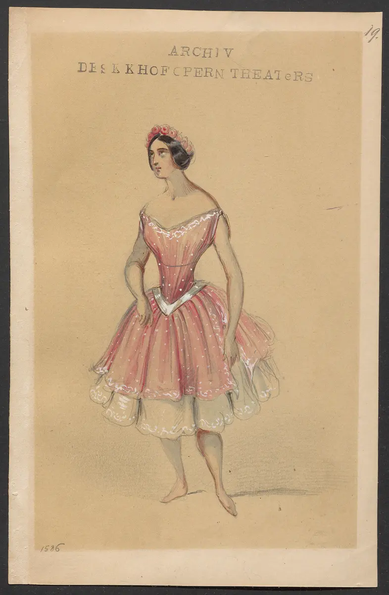 Méline, oder Die Nymphe des Tales, Suchtitel: Meline, oder Die Nymphe des Tales, Titel der Serie: Figurinen des k.k. Hofoperntheaters