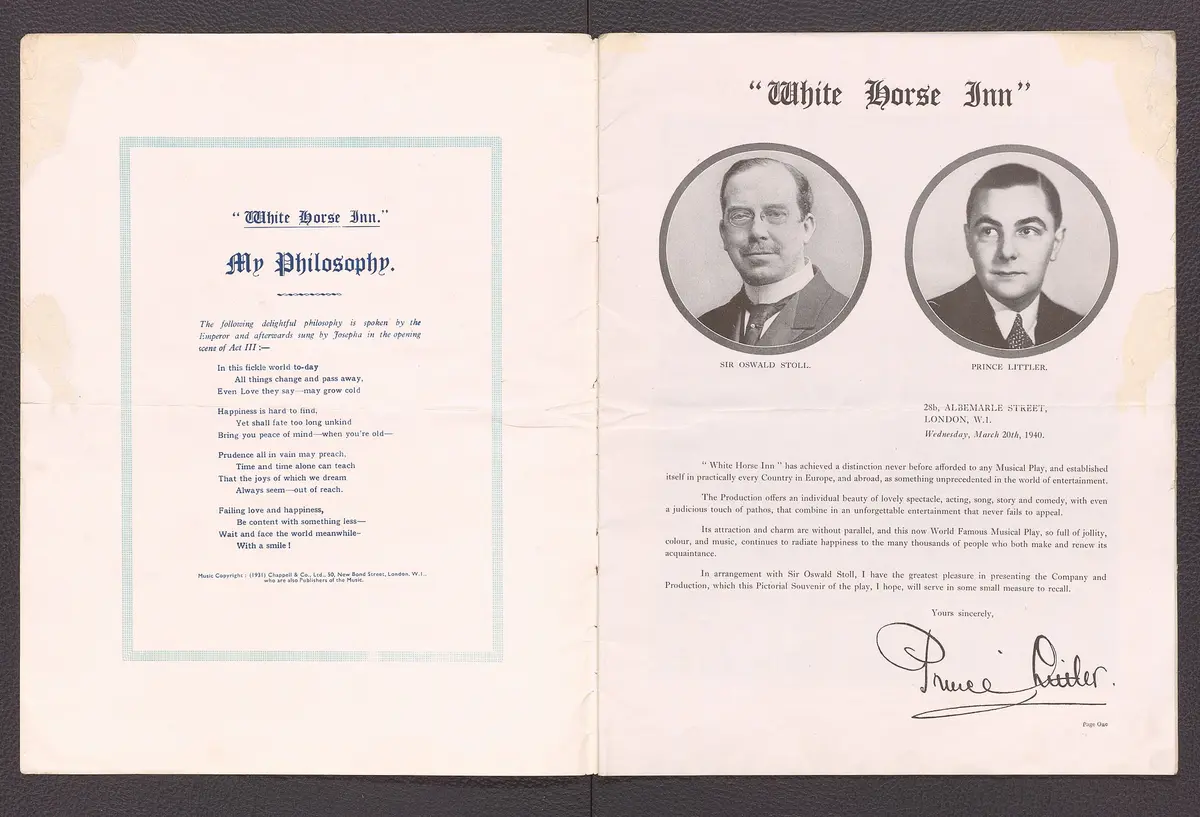 White Horse Inn, Originaltitel: Im weißen Rössl