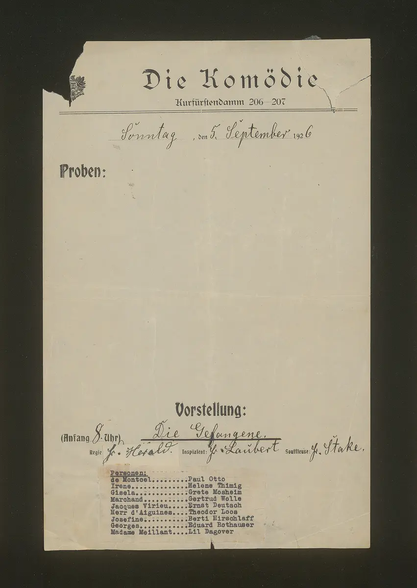 Die Gefangene