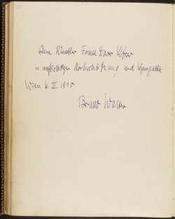 Gästebuch. Atelier Franz-Xaver Setzer, Wien