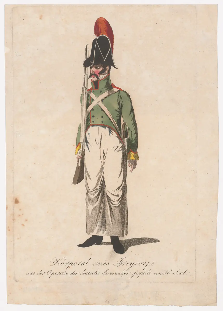 Ignaz Saal, Verweis auf Stücktitel: Der deutsche Grenadier