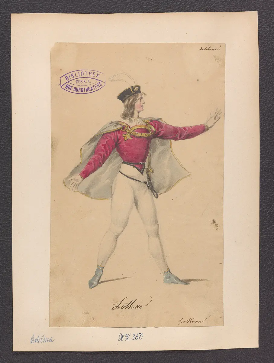 Adelma, Originaltitel: Adelma, Titel der Serie: Figurinen des k.k. Hof-Burgtheaters