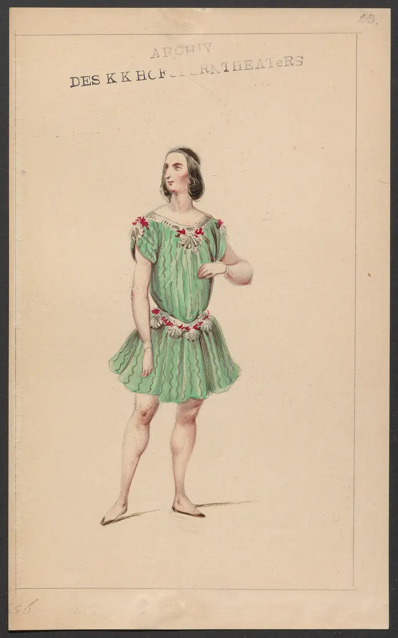 Odetta, Originaltitel: Odette, ou la Démence de Charles VI, Titel der Serie: Figurinen des k.k. Hofoperntheaters