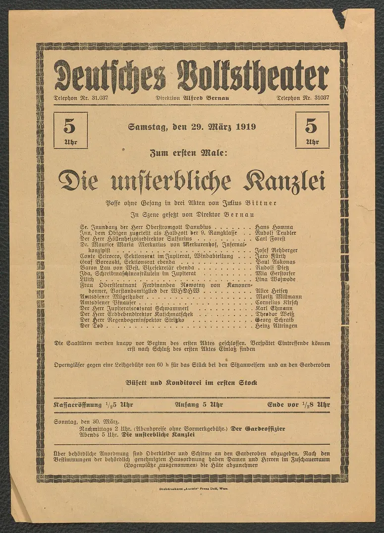Die unsterbliche Kanzlei
