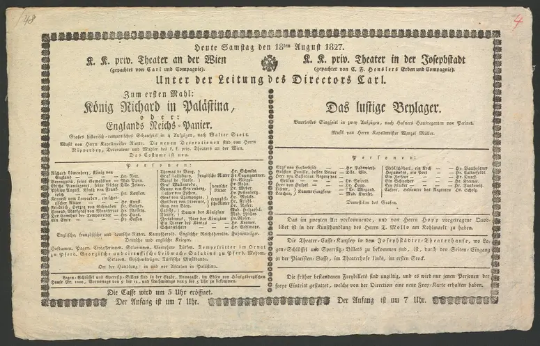 König Richard in Palästina oder Englands Reichs-Panier, Das lustige Beylager