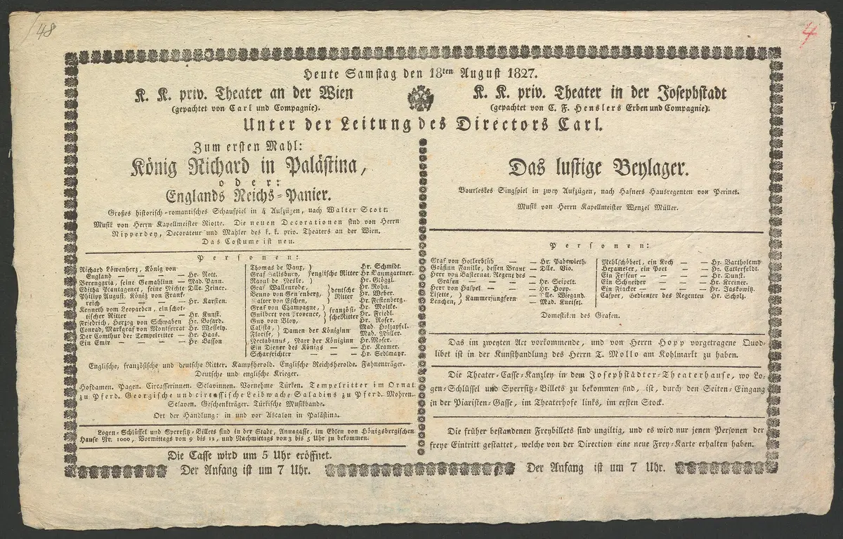 König Richard in Palästina oder Englands Reichs-Panier, Das lustige Beylager