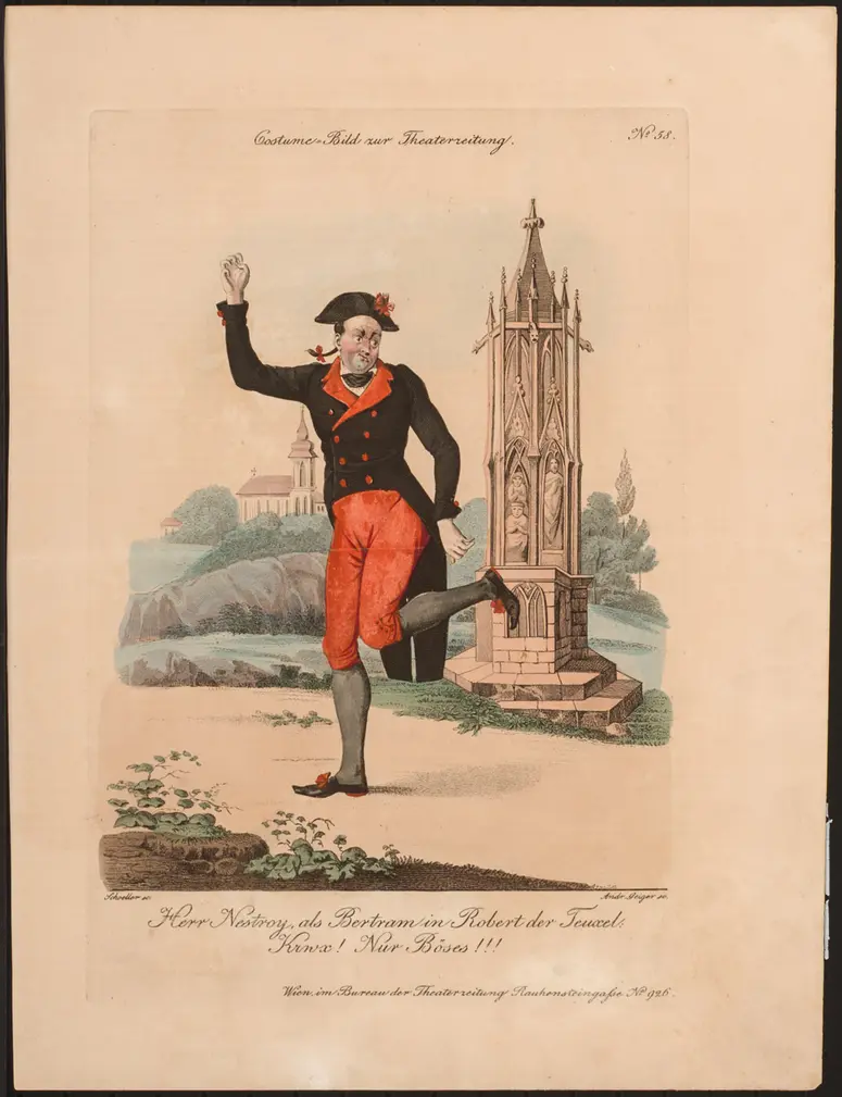 Robert, der Teuxel, Titel der Serie: Costume-Bild, Name der Zeitschrift: Wiener Theaterzeitung