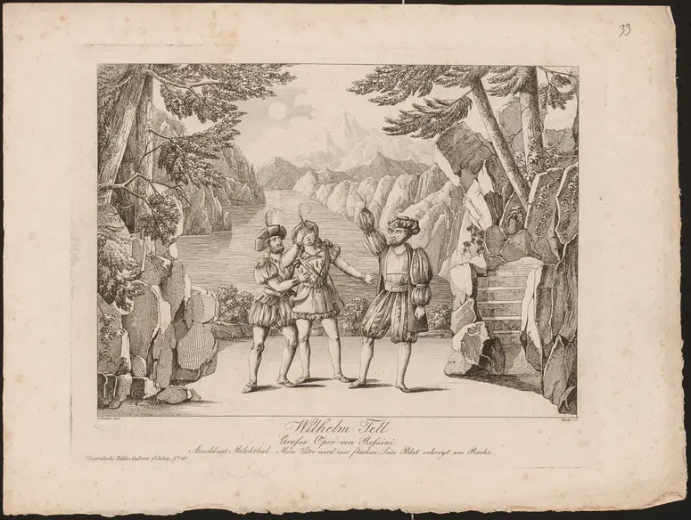 Wilhelm Tell, Titel der Serie: Theatralische Bilder-Gallerie, Name der Zeitschrift: Wiener Theaterzeitung