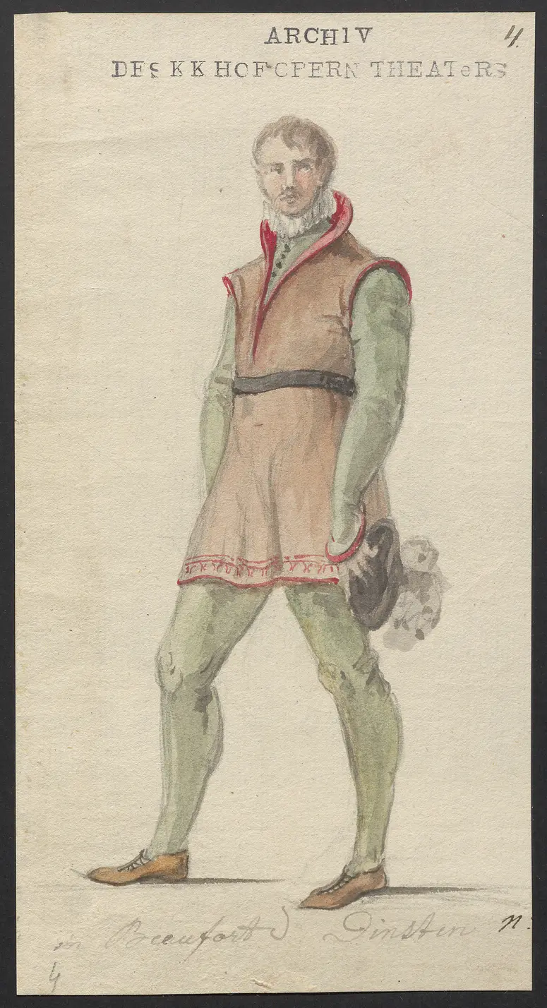 Mathilde von Guise, Originaltitel: Mademoiselle de Guise, Titel der Serie: Figurinen des k.k. Hofoperntheaters