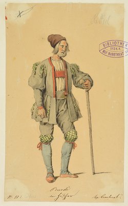Wilhelm Tell, Titel der Serie: Figurinen des k.k. Hof-Burgtheaters