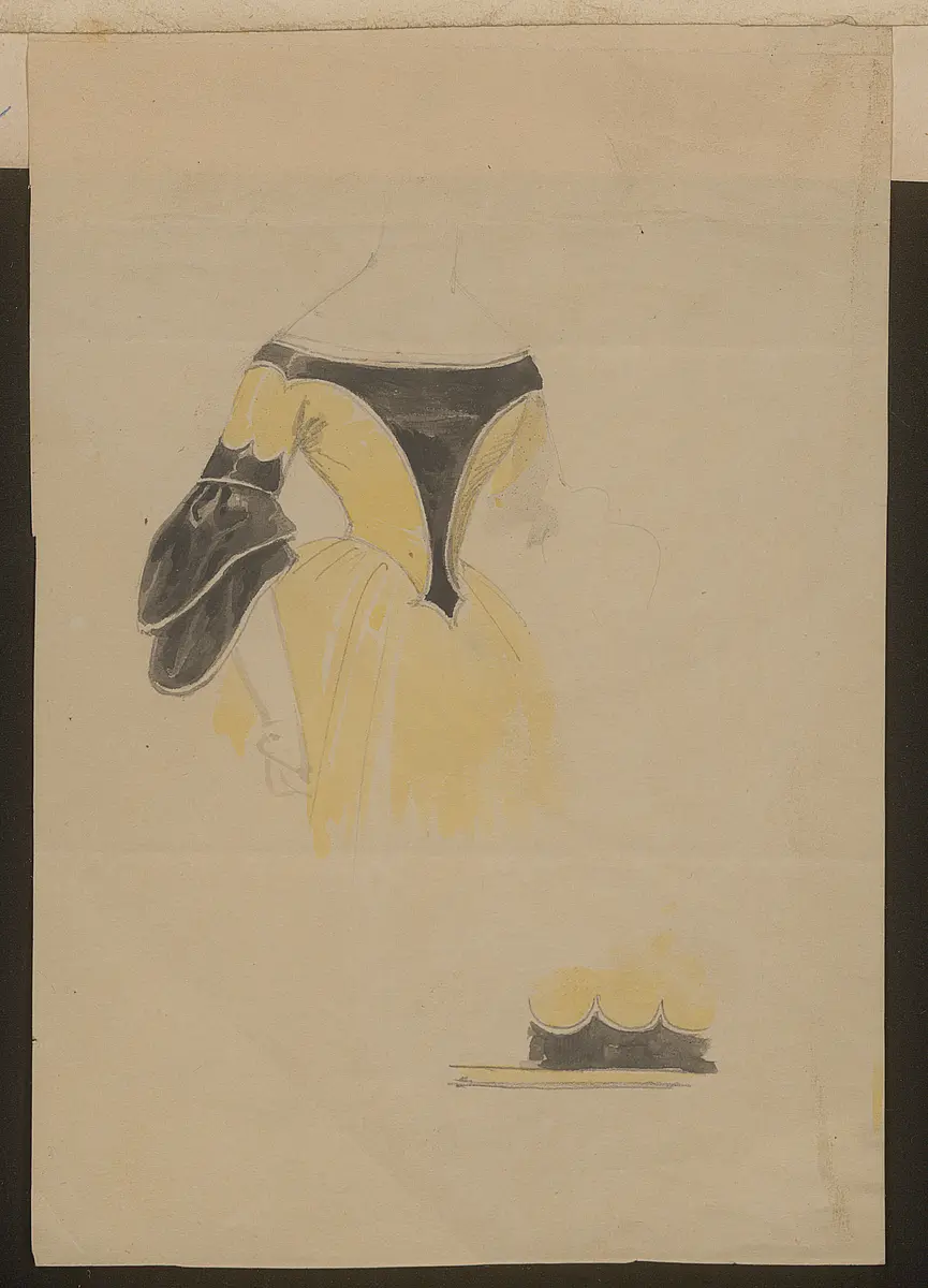 Das Glas Wasser, oder Ursachen und Wirkungen, Originaltitel: Le verre d'eau, ou Les effets et les causes, Titel der Serie: Figurinen des k.k. Hof-Burgtheaters