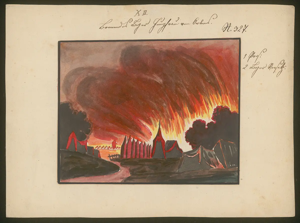 Die Jungfrau von Orleans, Titel der Serie: Dekorationsfundus der Hoftheater (Altbestand aus der ersten Hälfte des 19. Jh.)