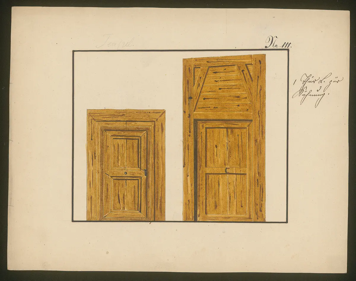 Sühnung, Titel der Serie: Dekorationsfundus der Hoftheater (Altbestand aus der ersten Hälfte des 19. Jh.)