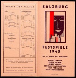 Salzburger Festspiele 1945, Verweis auf Stücktitel: Die Entführung aus dem Serail, Verweis auf Stücktitel: Tor und Tod