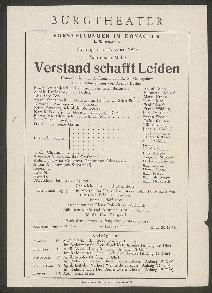 Verstand schafft Leiden