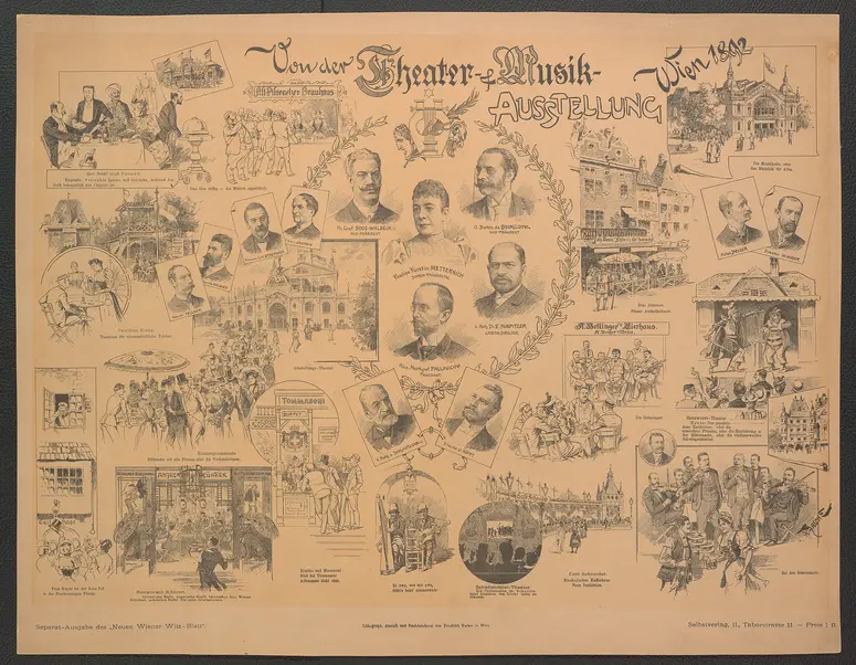 Wien (allgemein), Internationale Ausstellung für Musik und Theaterwesen, Titel in Vorlageform: Von der Wiener Theater- & Musik-Austellung Wien 1892