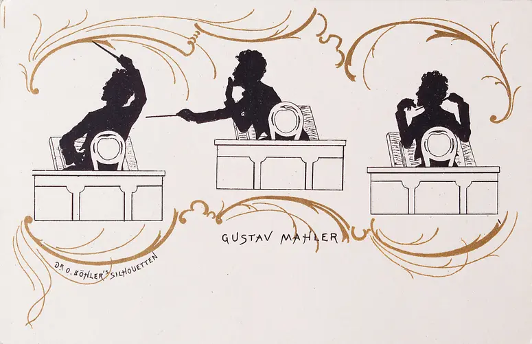 Gustav Mahler, Titel der Serie: Dr. O. Böhler's Silhouetten
