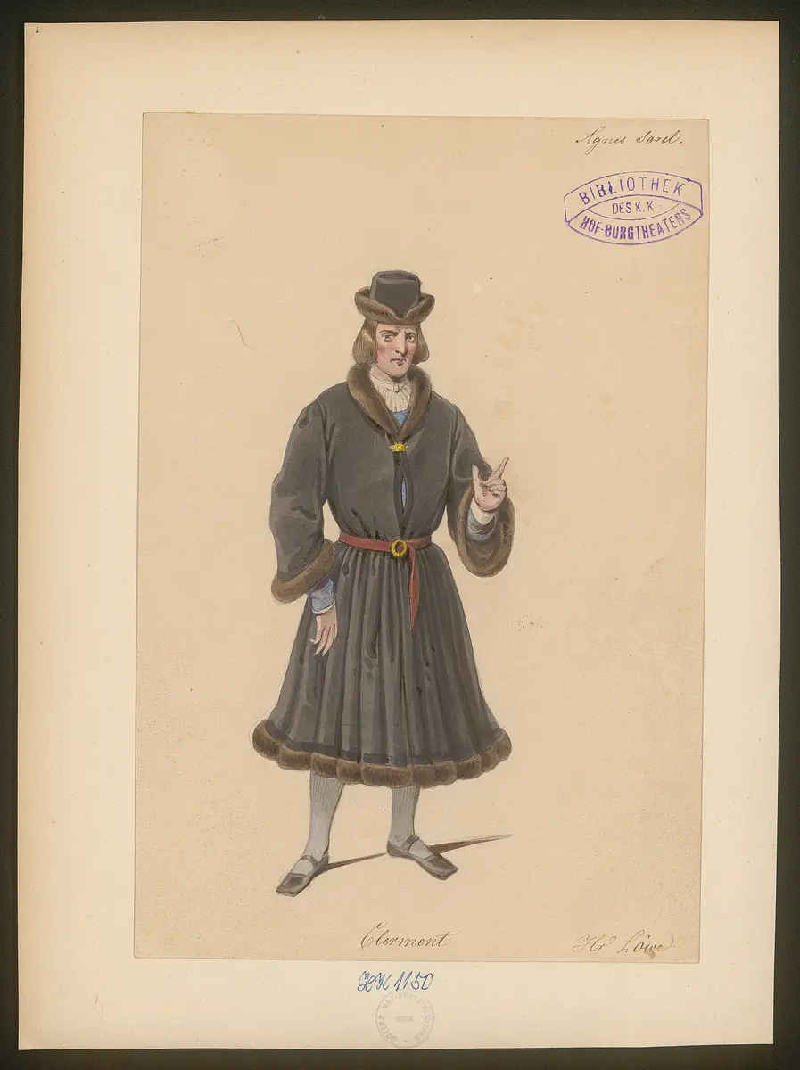 Agnes Sorel, Titel der Serie: Figurinen des k.k. Hof-Burgtheaters