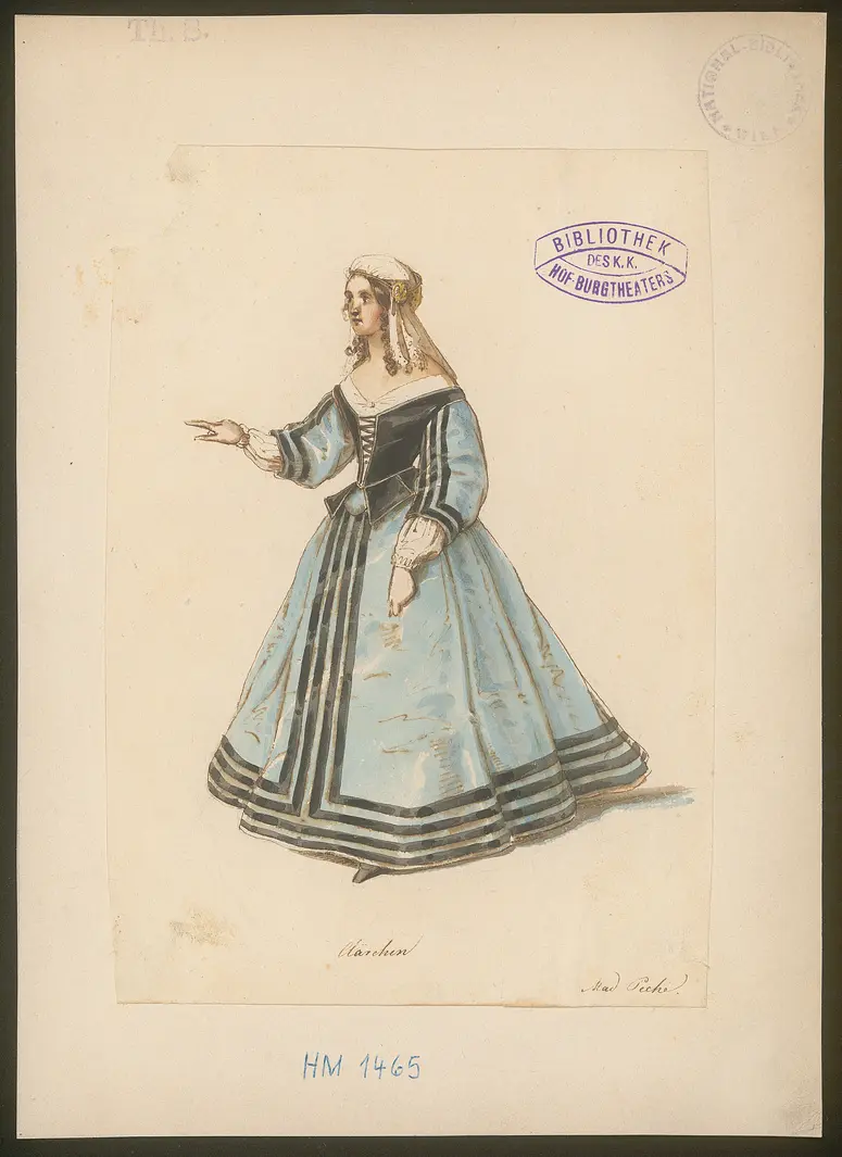 Egmont, Titel der Serie: Figurinen des k.k. Hof-Burgtheaters